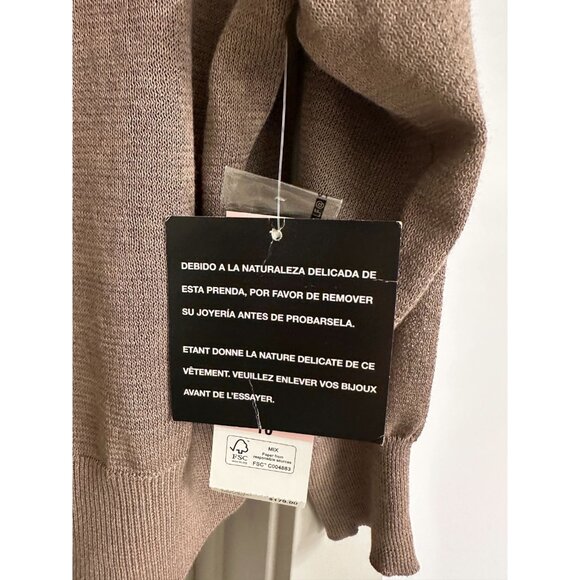 NWT Jones New York Dress Women’s Brown 2 PC Dress Cardigan Sz 10 - Picture 10 of 16